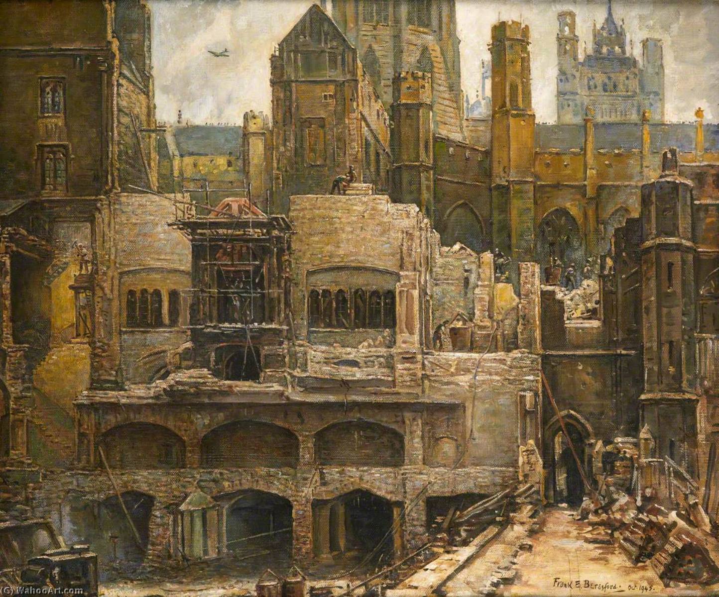 Art Reproductions Demolition of the Blitzed House of Commons, 1945 by