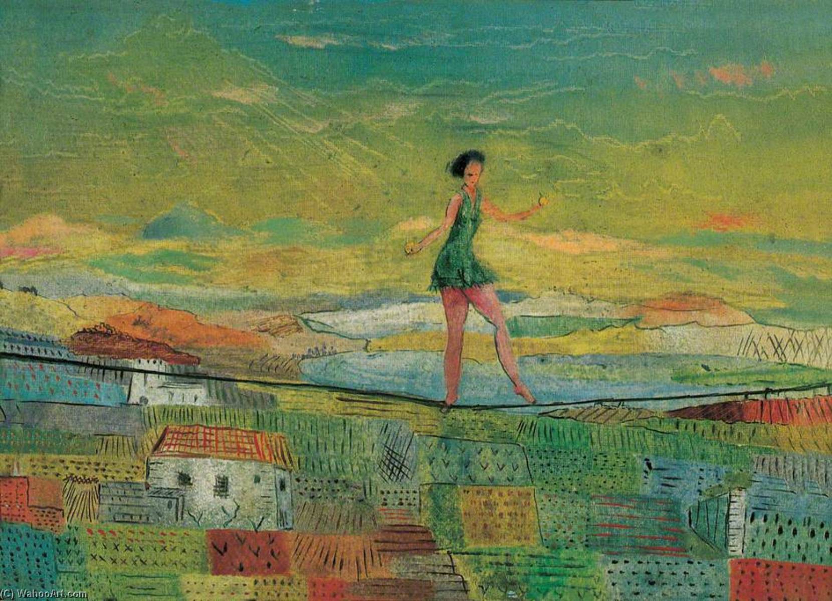 Museum Art Reproductions Tightrope Dancer, 1943 by Fred Uhlman