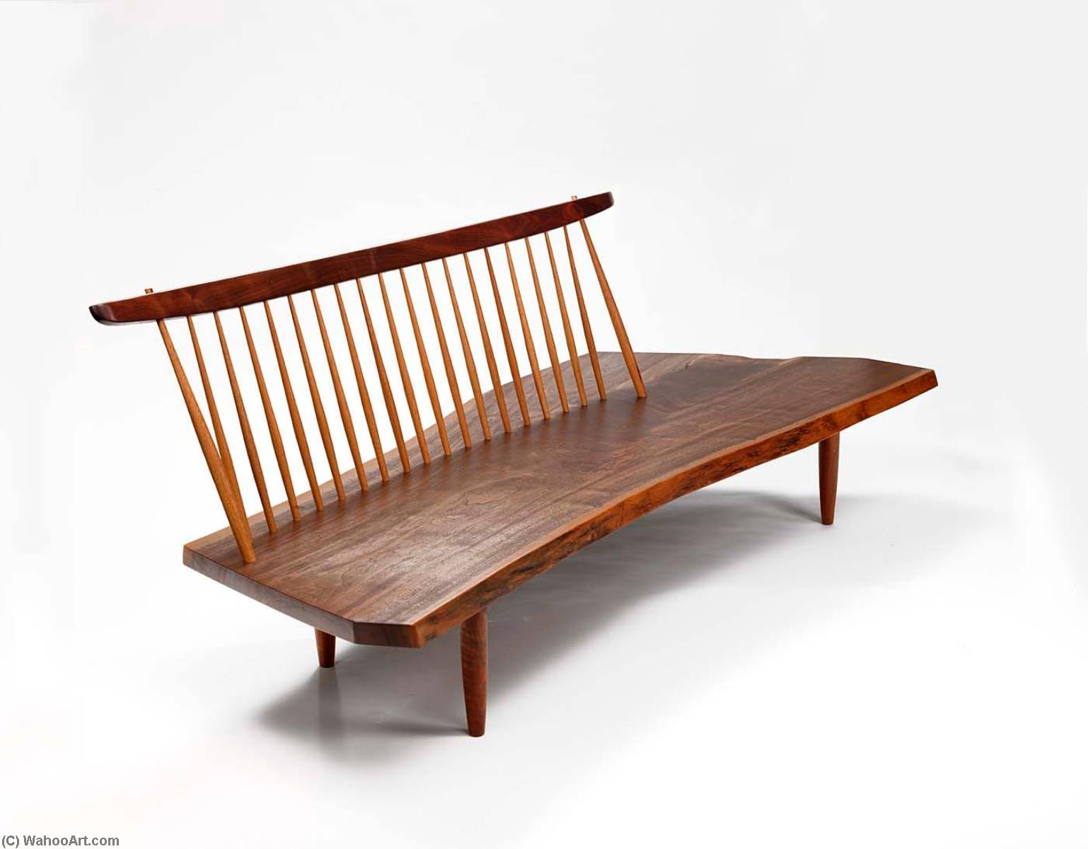 Conoid Bench, 1977 by Nakashima Nakashima