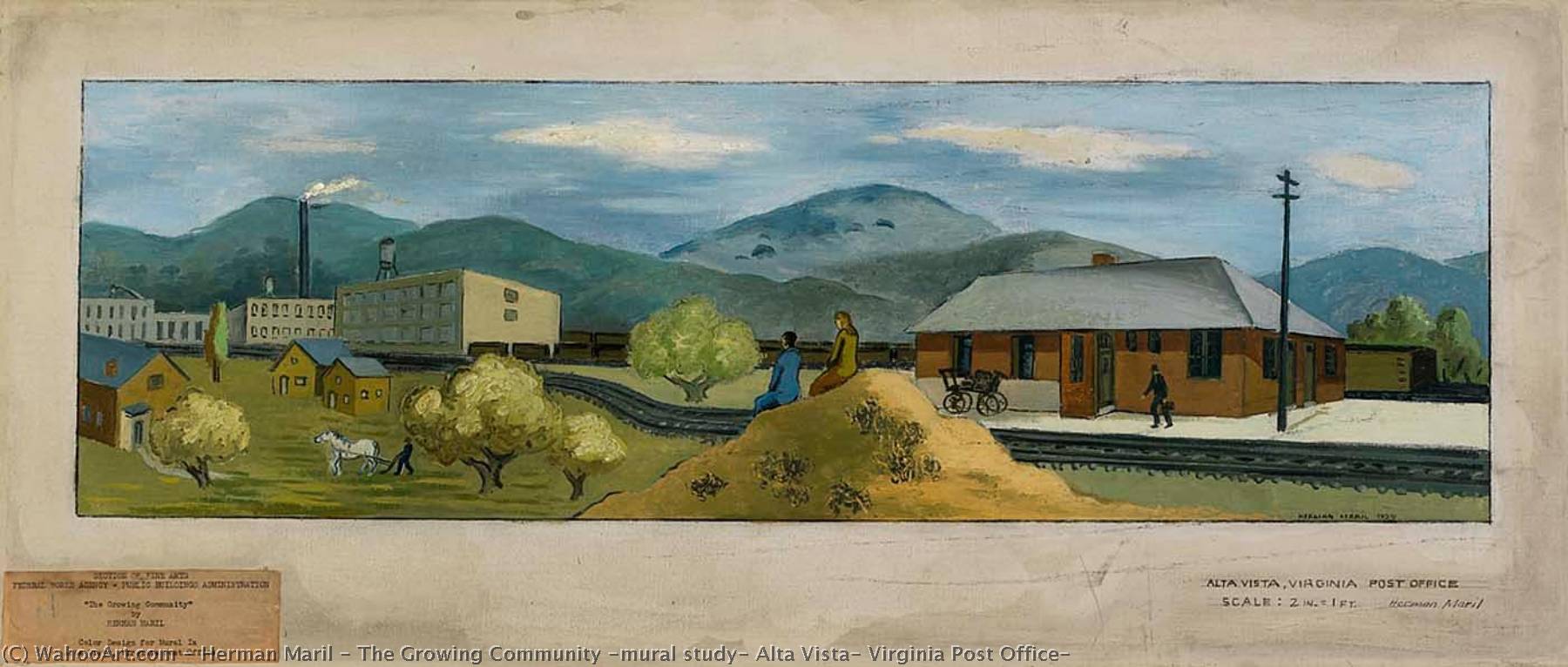 Museum Art Reproductions The Growing Community (mural study, Alta Vista