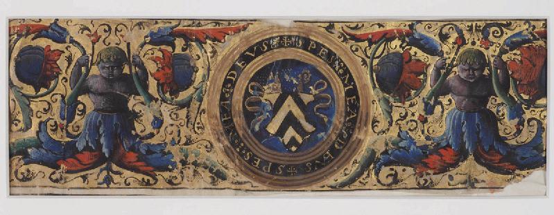 Buy Museum Art Reproductions Antiphonaire De Mirepoix Bandeau Aux Armes De Philippe De Levis Eveque