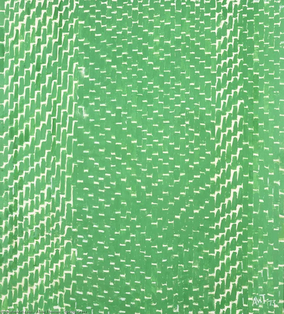 Spring Grass, 1973 by Alma Thomas (18911978) Artwork Replica Alma